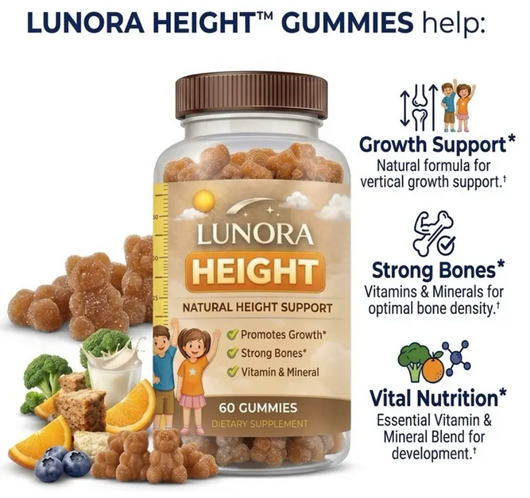 LUNORA  ALL NATURAL GROWTH AND SLEEP GUMMIES