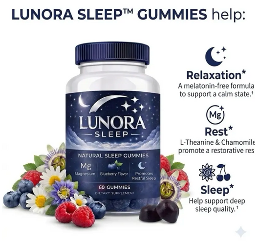 LUNORA  ALL NATURAL GROWTH AND SLEEP GUMMIES